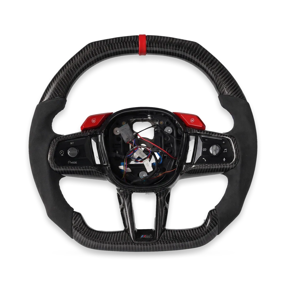 Kierownica carbon z alcantarą, czerwone akcenty – BMW M5 (G90/G99)