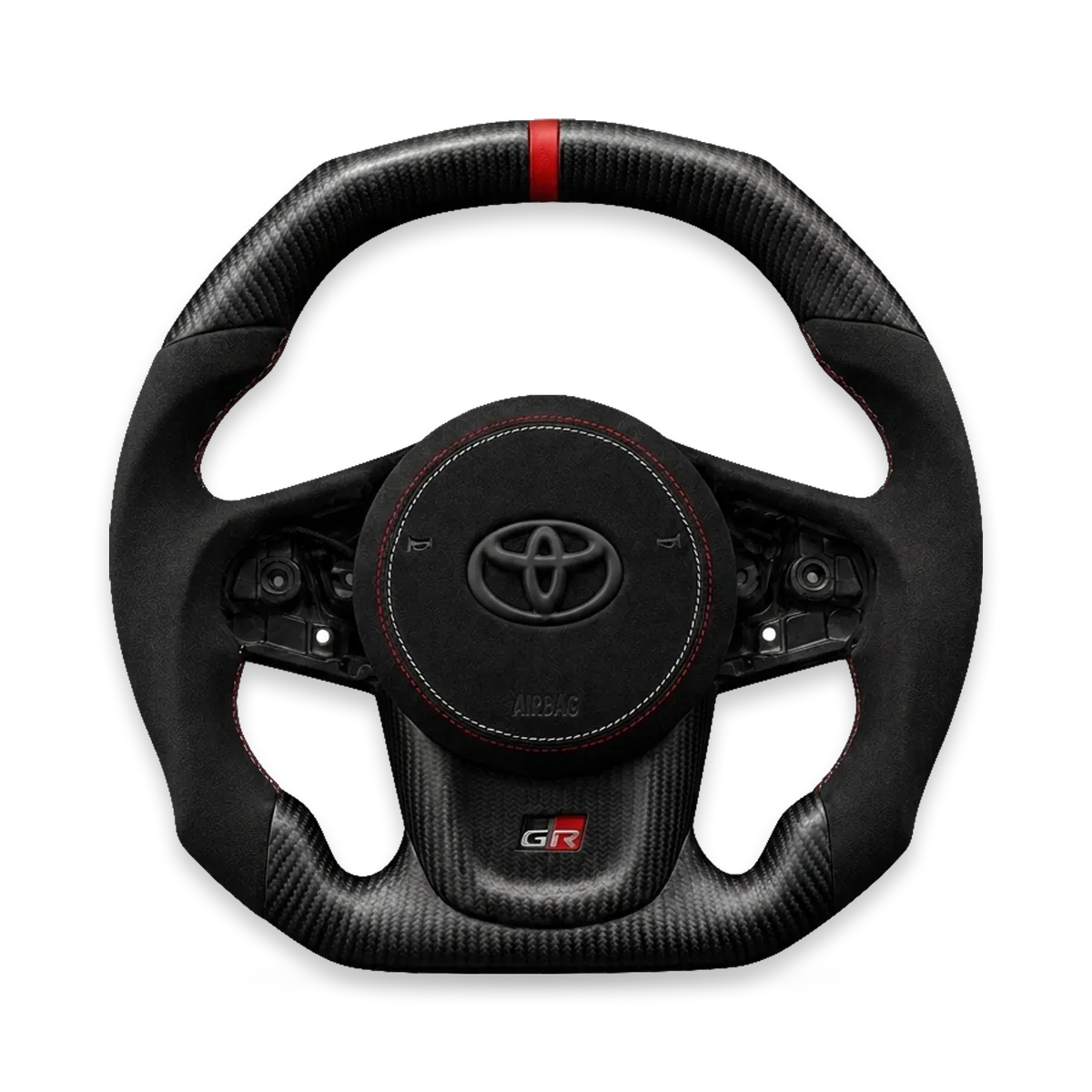 Kierownica carbon mat z alcantarą – Toyota GR Supra (A90/A91)