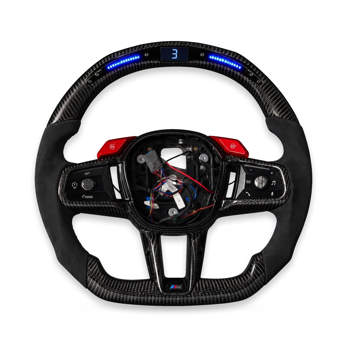 Kierownica carbon z alcantarą i ekranem LED – BMW M5 (G90/G99)